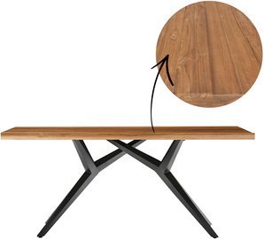 SIT Tisch »TABLES & CO«, HxT: 73 x 100 cm, Holz - braun | schwarz