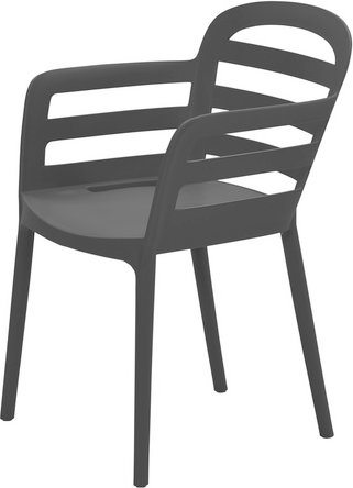 GARDEN IMPRESSIONS Gartenstuhl-Set, BxH: 94 x 62 cm, Kunststoff - grau