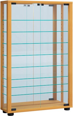 VCM Vitrine »Lumo«, BxH: 59 x 91,3 cm, Holzwerkstoff/Glas - braun