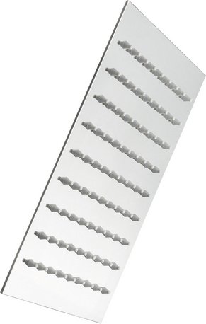 WELLWATER Brause »Aera«, LxB: 20 x 20 cm, eckig, chromfarben - silberfarben