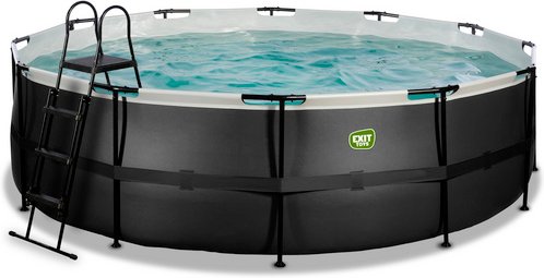 EXIT Toys Pool »Black Leather Pools«, Ø: 488 cm, 19330 l, schwarz