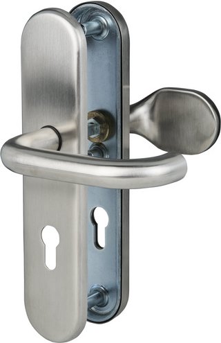 ALPERTEC Schutzbeschlag, Edelstahl - silberfarben