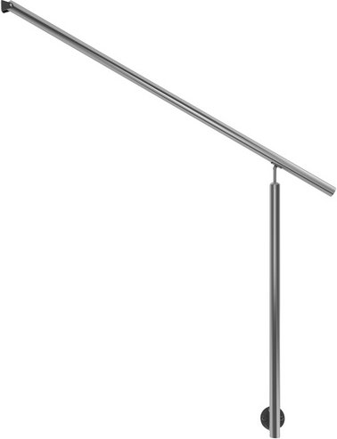 DOLLE Eingangsgeländer, Edelstahl, HxL: 100 x 150 cm - silberfarben