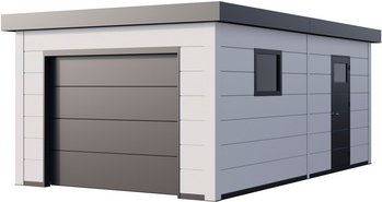 Telluria Garage, BxT: 358 x 628 cm (Außenmaße) - weiss