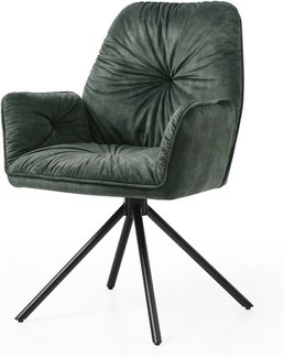 SalesFever Stuhl, Höhe: 90 cm, dunkelgruen/schwarz