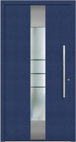 KNOCK Aluminium-Haustür »Terra Nova«, stahlblau