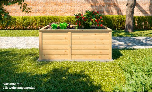 WEKA Ergänzungs-Set, für Hochbeete, BxH: 67 x 69 cm, Holz - braun