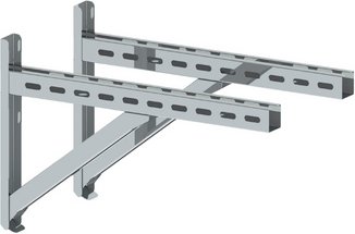 Tecnovis Wandkonsole »Zitec-Eco + Pro«, Länge: 500 mm - silberfarben