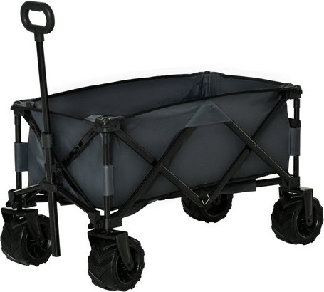 Outsunny Transportwagen, BxHxL: 55 x 91 x 108cm, Max. Belastung: 70kg - grau