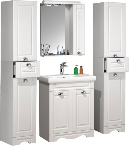 VCM Waschplatz-Set »Casalo«, 5-tlg., weiß - weiss