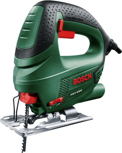 BOSCH HOME & GARDEN Stichsäge »PST 650 Compact«, 500 W, Mit Softgrip - rot