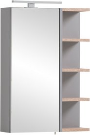 SCHILDMEYER LED-Spiegelschrank »Balto«, BxH: 49,7 x 74,8 cm, platingrau