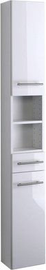 HELD MÖBEL Seitenschrank »Parma«, BxHxT: 25 x 181 x 20 cm - weiss