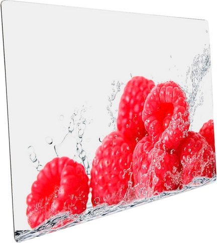 mySPOTTI Mini-Spritzschutz »Aqua-Himbeeren«, Aluverbund, Himbeere