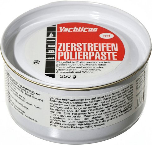 Yachticon Politur, Zierstreifen - rot