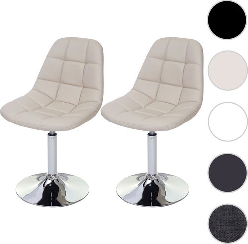 MVG Esszimmerstuhl »MVG-A60«, 2er-Set, 360° drehbar - braun