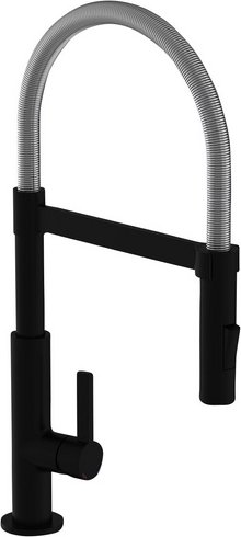 Thumbnail - SCHÜTTE Spültischarmatur »Miami«, Messing, matt, ½" - schwarz