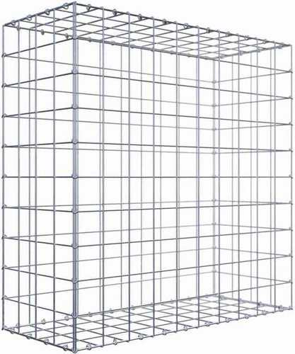 Gabiona Gabione, silbergrau, Maschenweite 10 cm x 10 cm, C-Ring - silberfarben