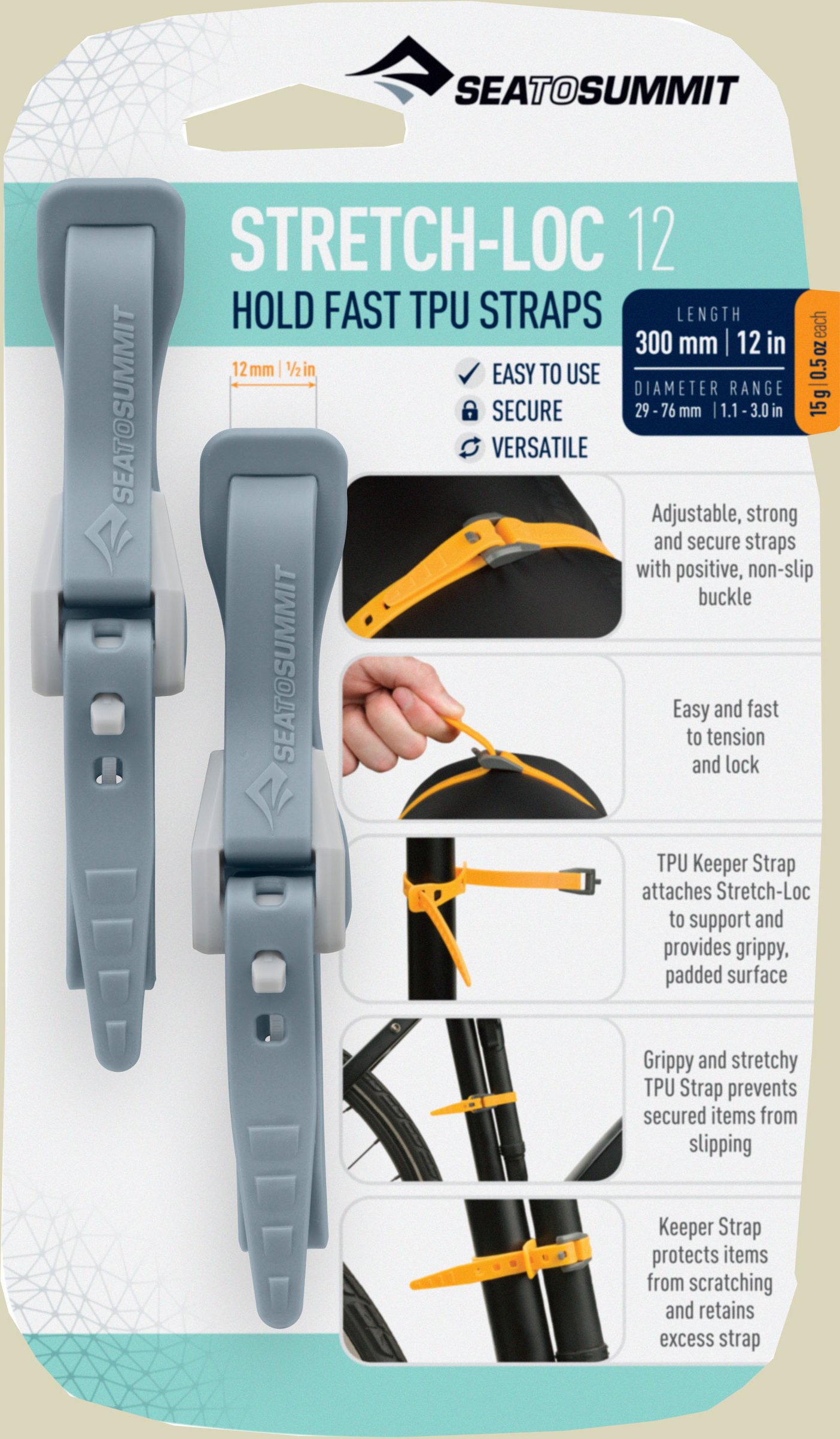 Stretch-Loc 12 (2er Pack) Breite 12 mm dusk