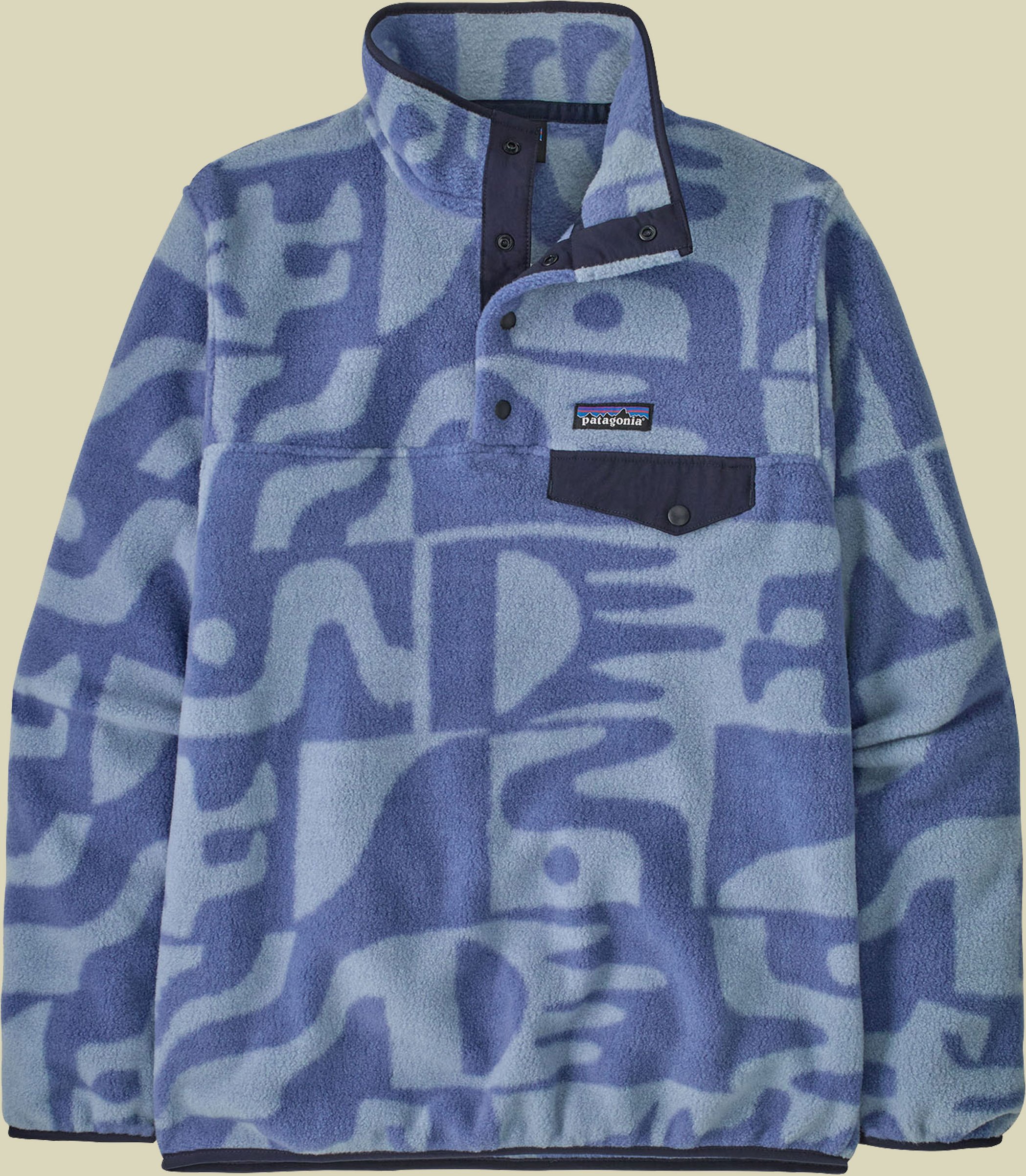 Lightweight Synch Snap-T Pullover Women blau L - mother tree/barnacle blue