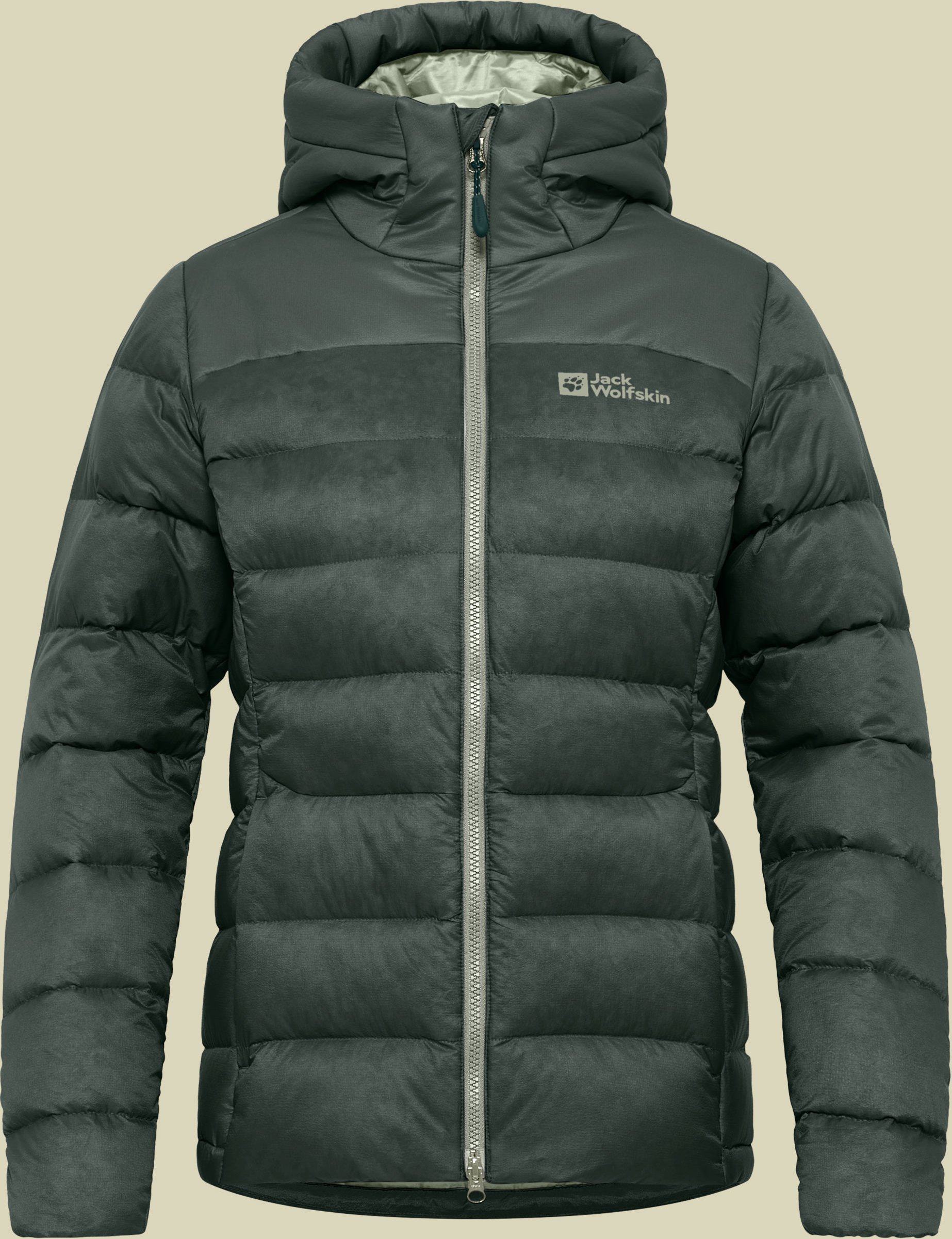 Nebelhorn Down Hoody Women grün S - slate green