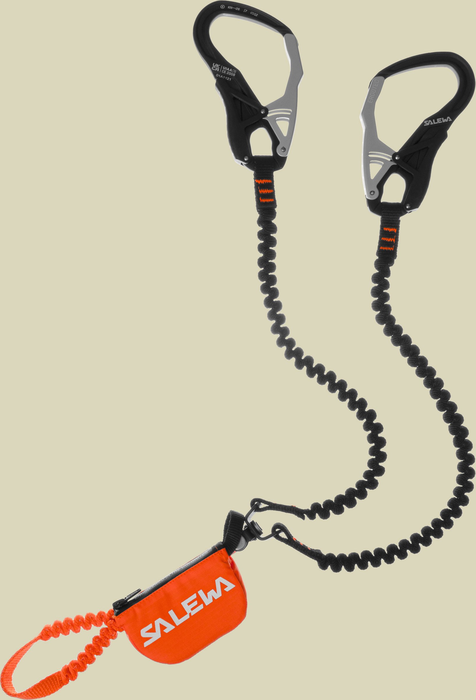 Set Via Ferrata Ergo Tex Farbe black/orange