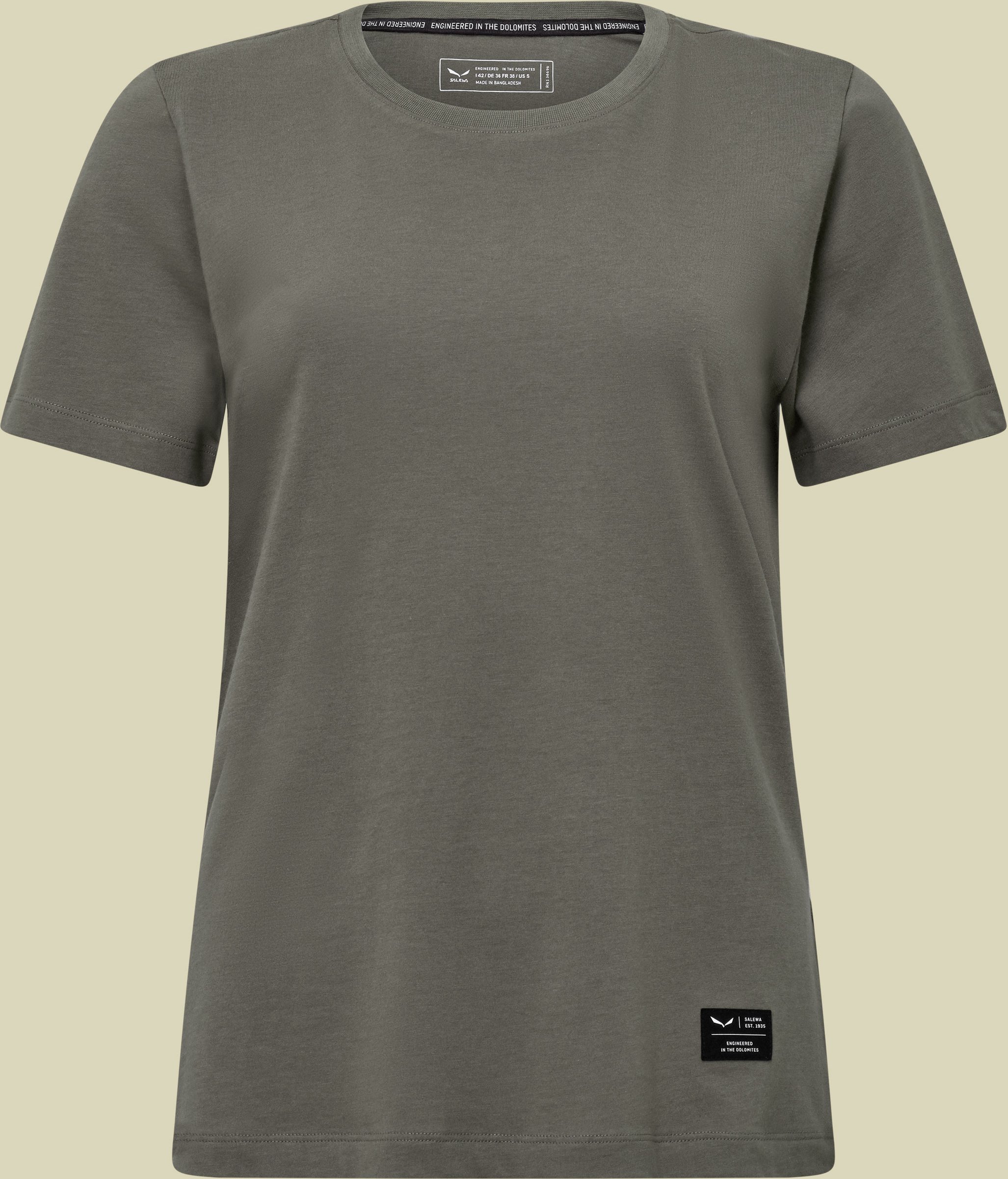 Eagle Logo Patch T-Shirt Women 40 grün - faded green