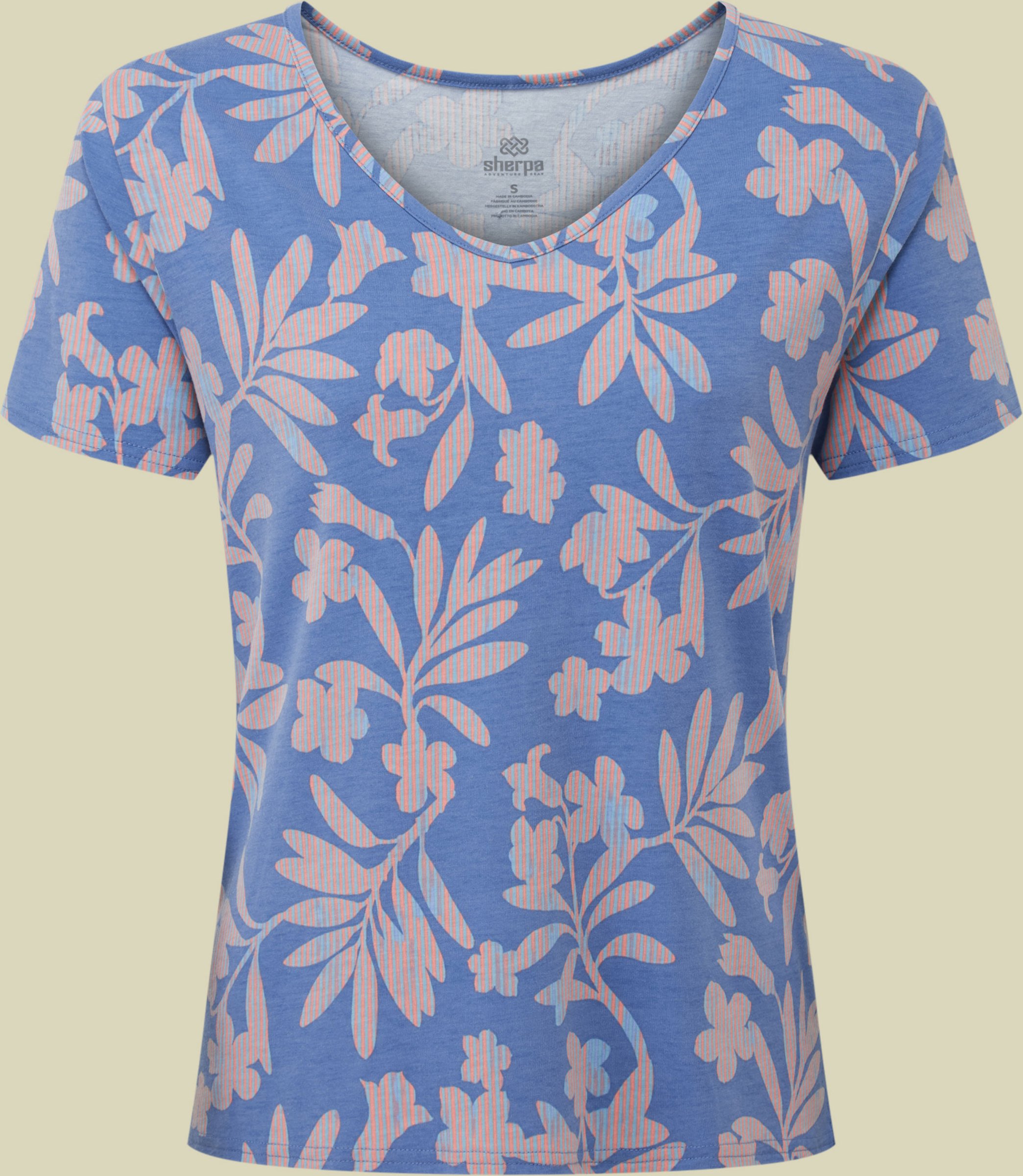 Neha V-Neck Tee L mehrfarbig 2 - Farbe seaport gurans