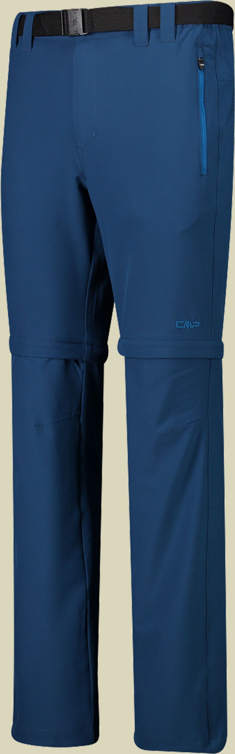 Man Long Pant Zip Off Stretch 3T51647 blau 54 - L951 ocean