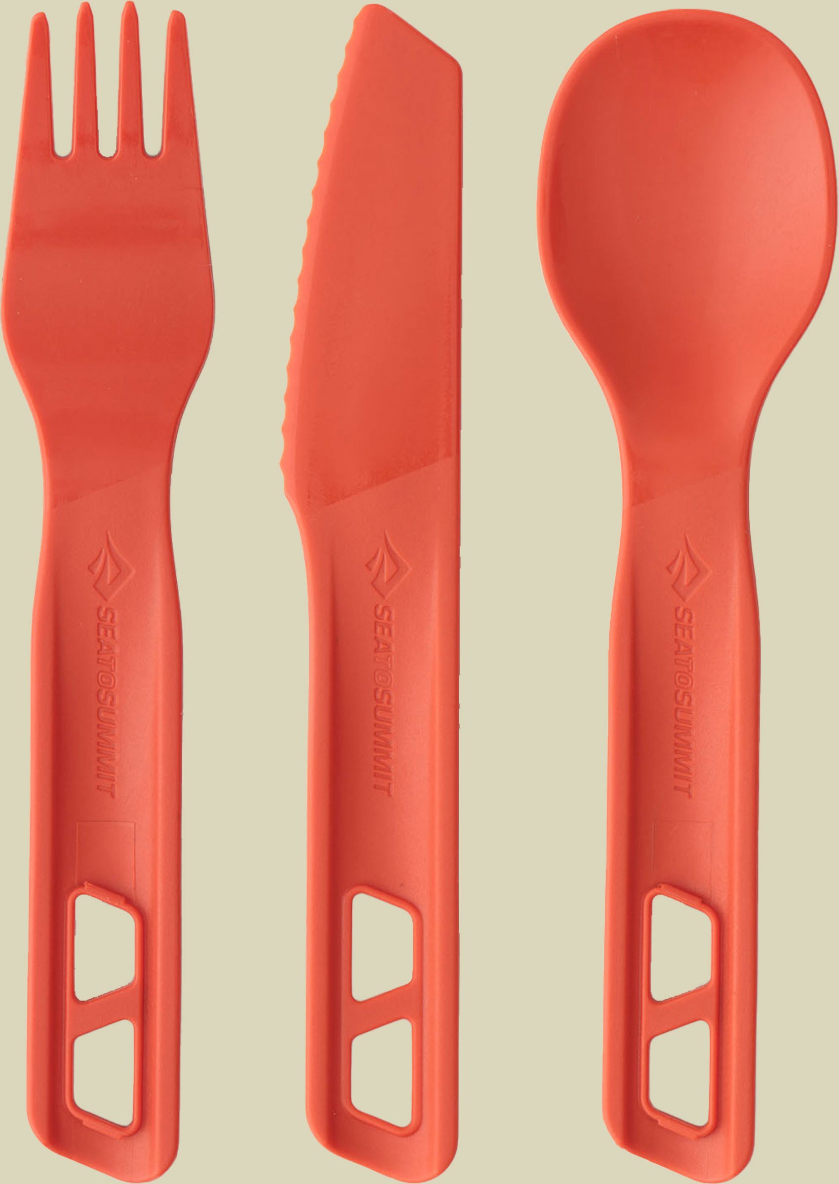 Passage Cutlery Set 3 piece one size orange - orange