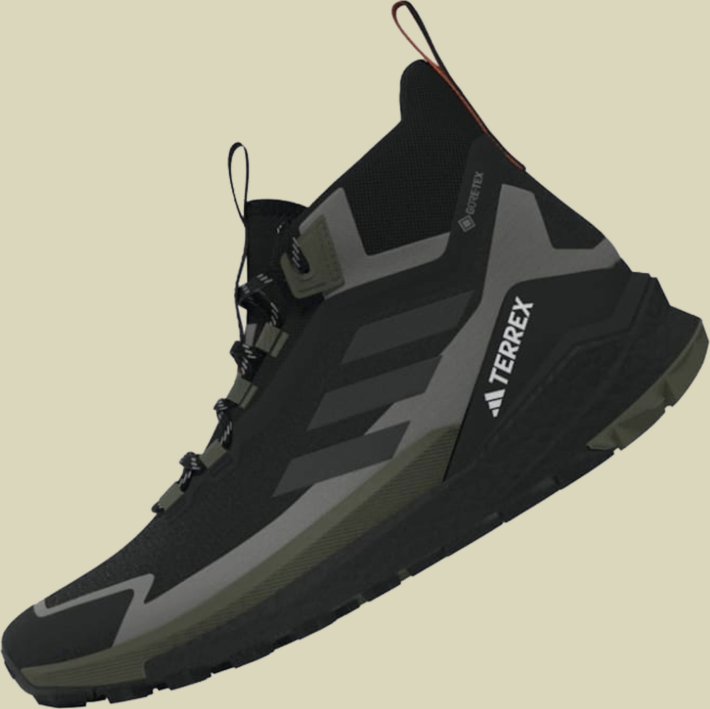 Terrex Free Hiker 2 GTX Men grau UK 11,5- core black/carbon/olive strata