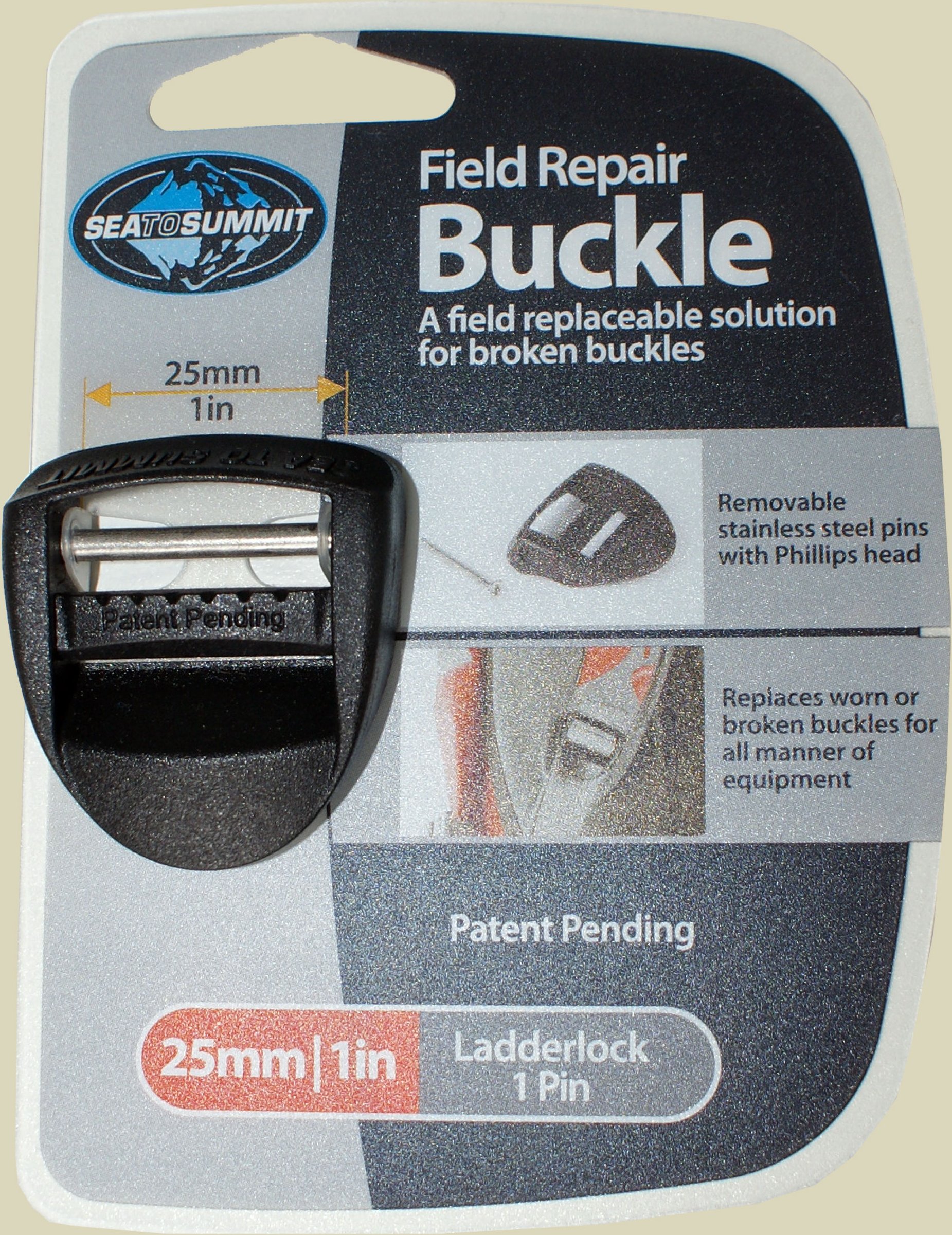 Field Repair Buckle Ladderlock 25 mm