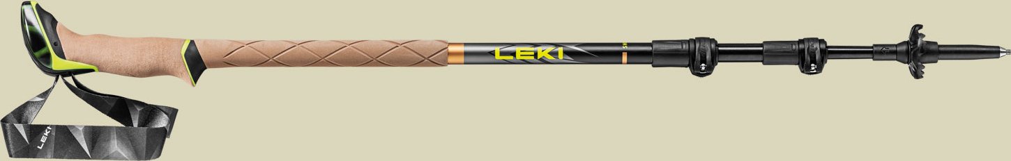 Sherpa Länge 110 - 145 cm Farbe dark anthracite - cooper - neongelb