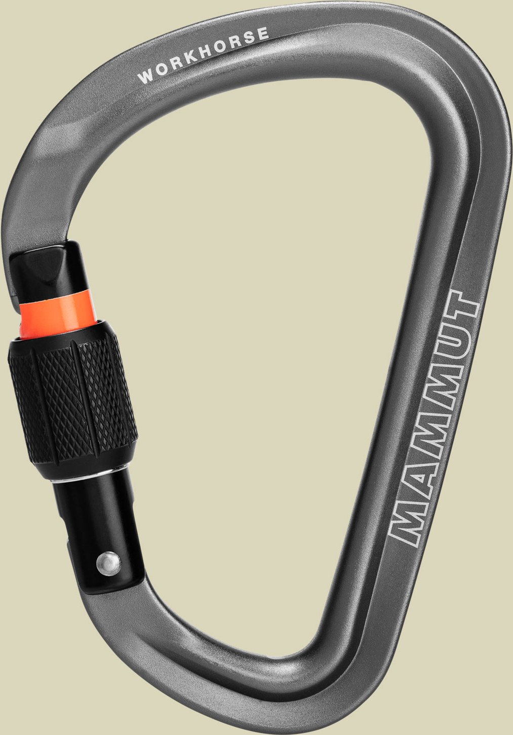 Workhorse HMS Screwgate Karabiner Verschluss: Screw Gate Farbe: grey