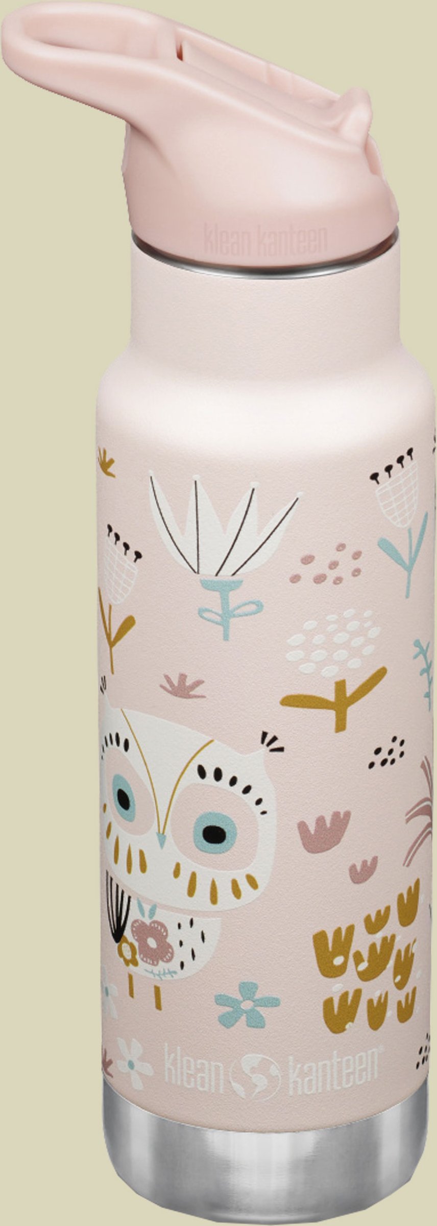 Kid Kanteen Classic Narrow Vakuumisoliert (Flip Sport Cap) 355 ml rosa - owlet
