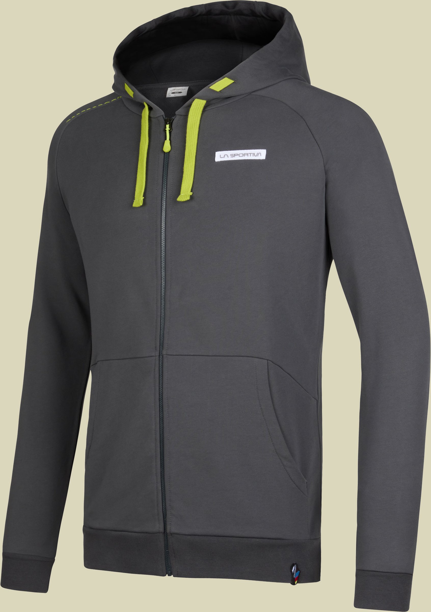 Kaos Hoody Men Größe L Farbe carbon/lime punch