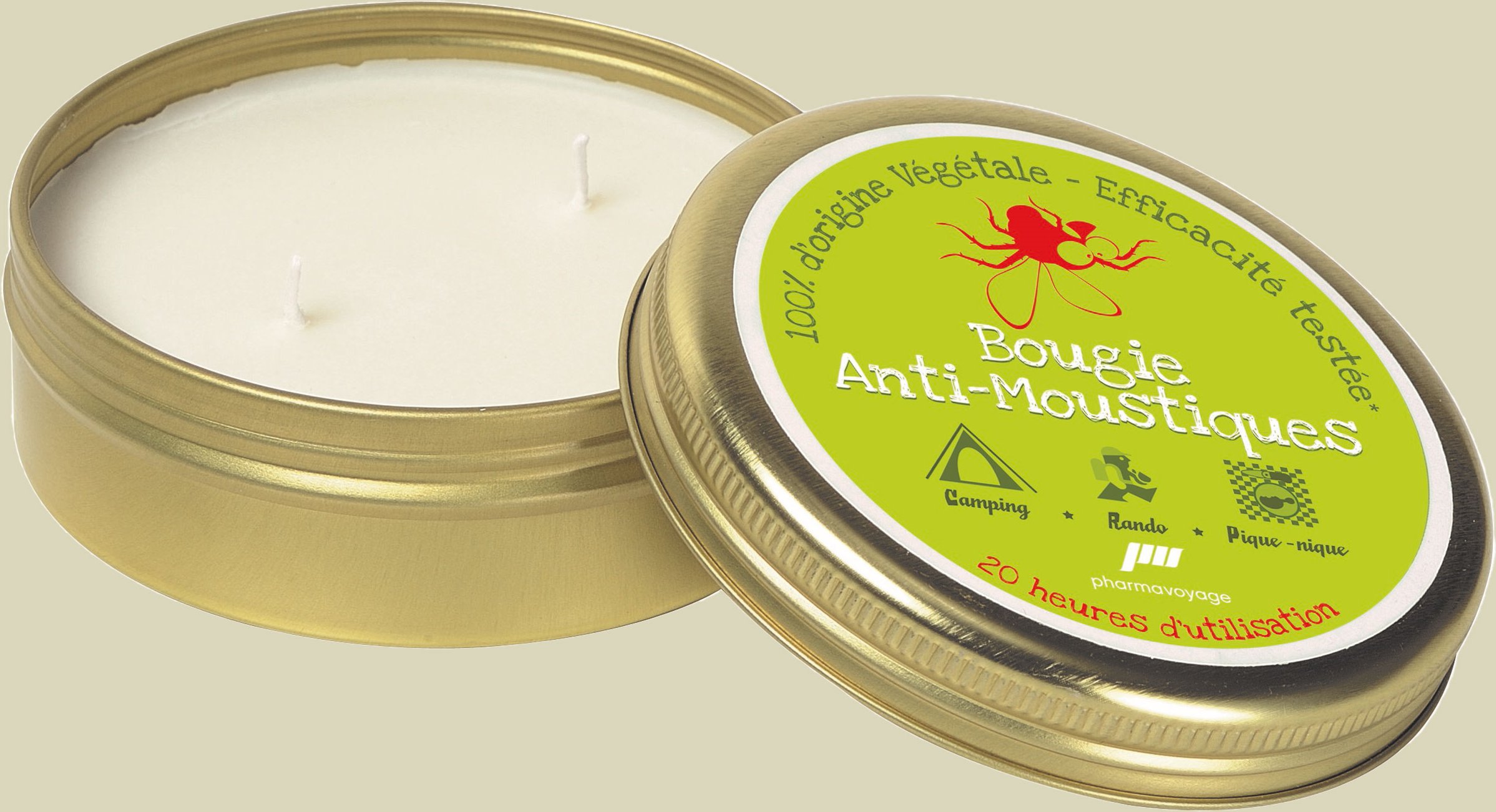 Anti-Mücken Kerze - Geraniol one size