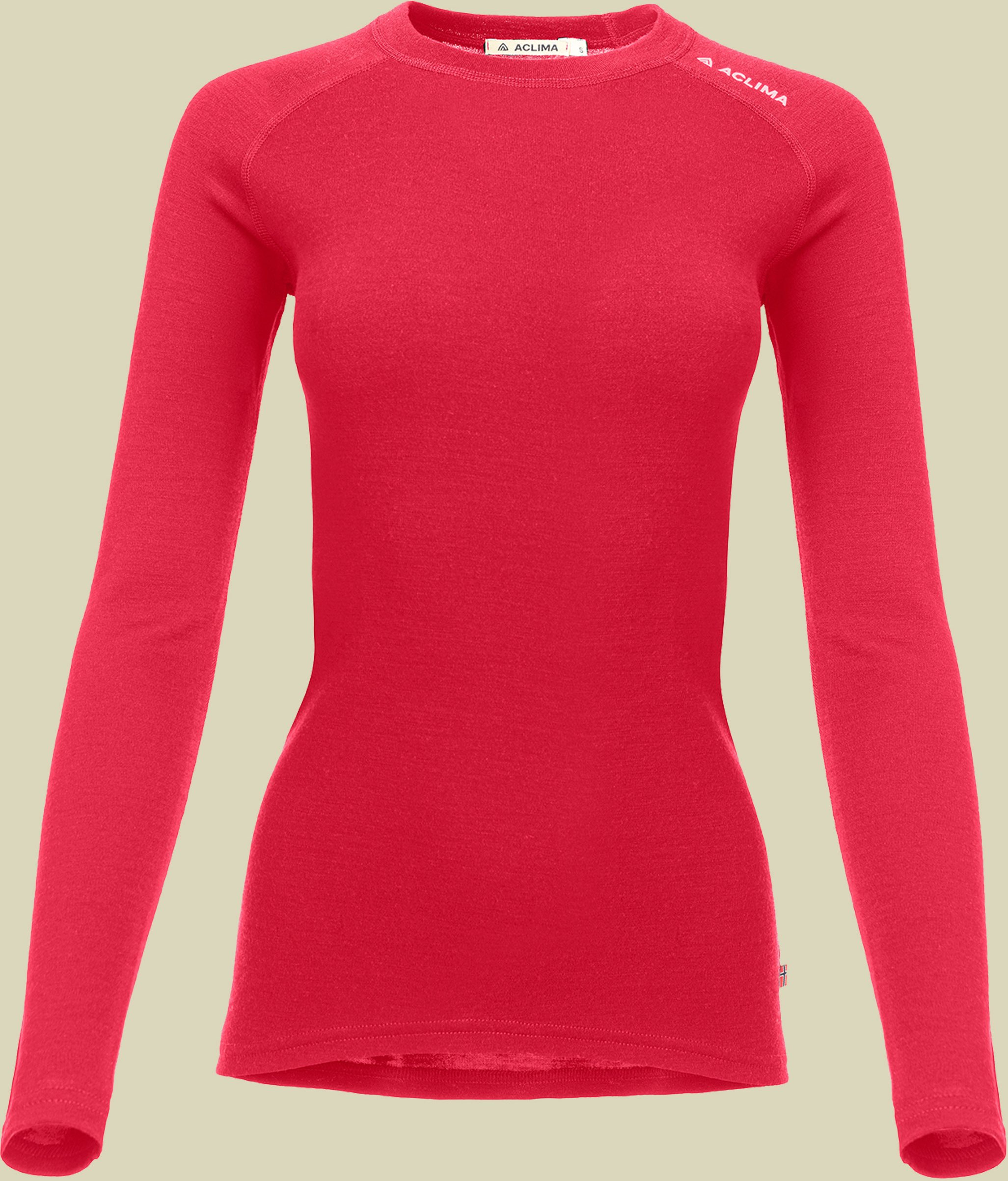 WarmWool Crew Neck Woman Größe S Farbe jester red