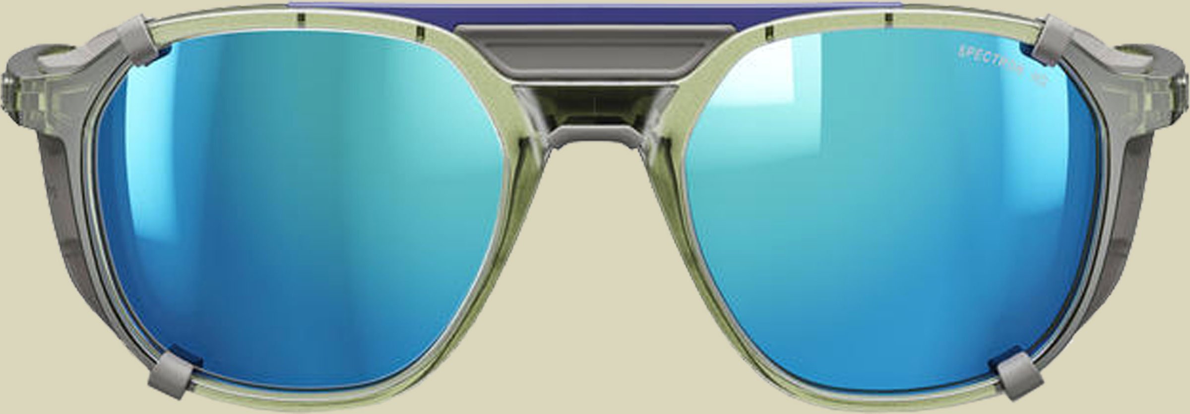 Slack Cover Spectron HD4 grün army durscheinend glänzend / grau