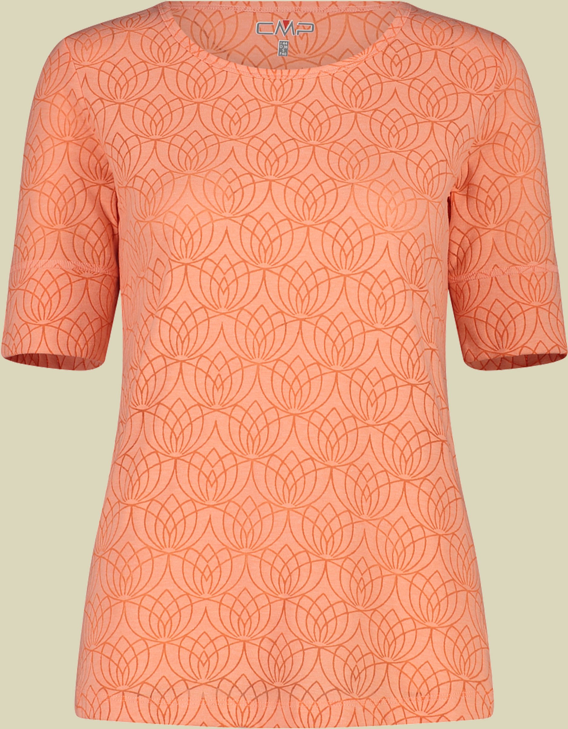 Woman T-Shirt Burnout Jersey 35N6116 40 orange - tangeri