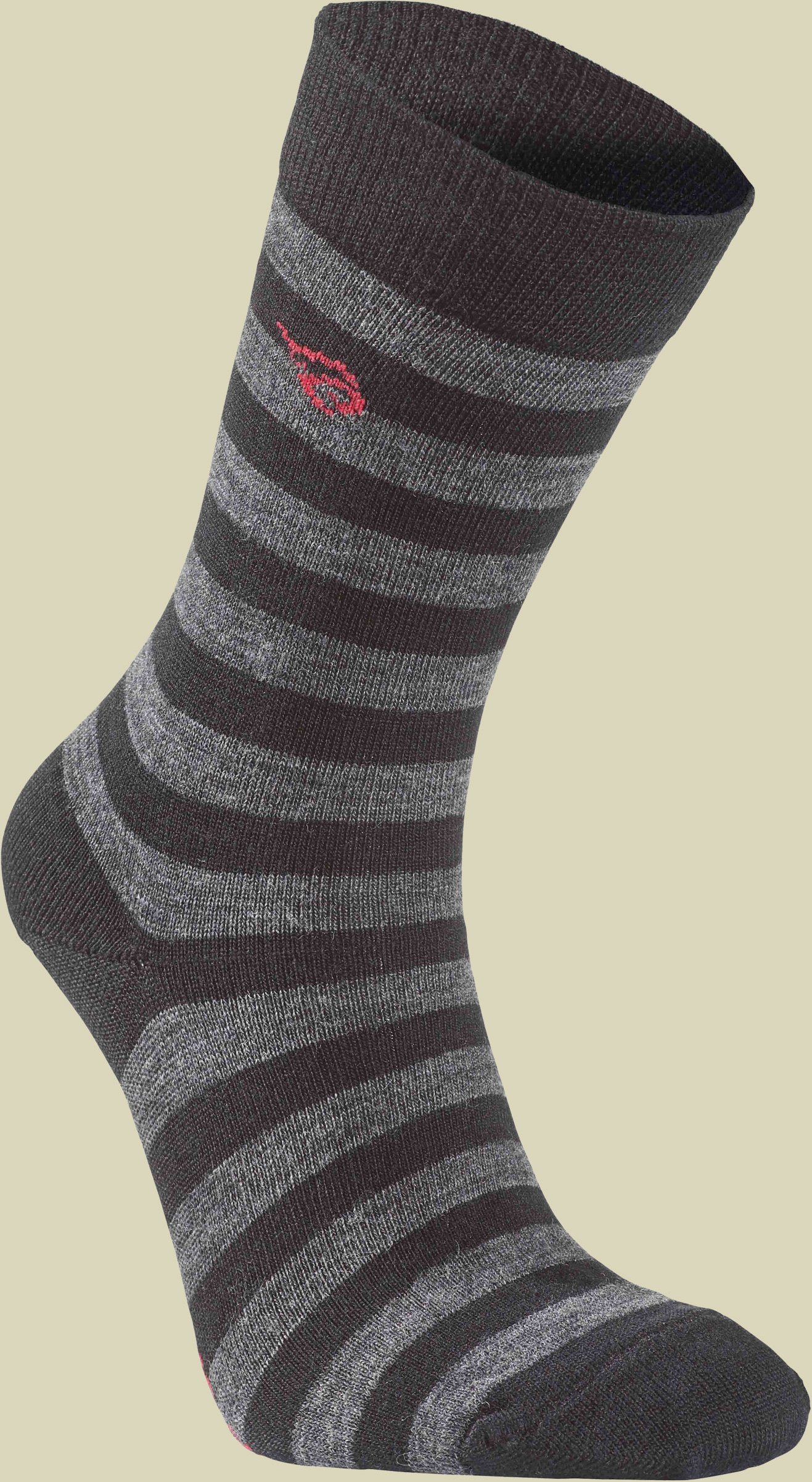 Wool Sock Stripe Unisex Größe 35-38 Farbe black