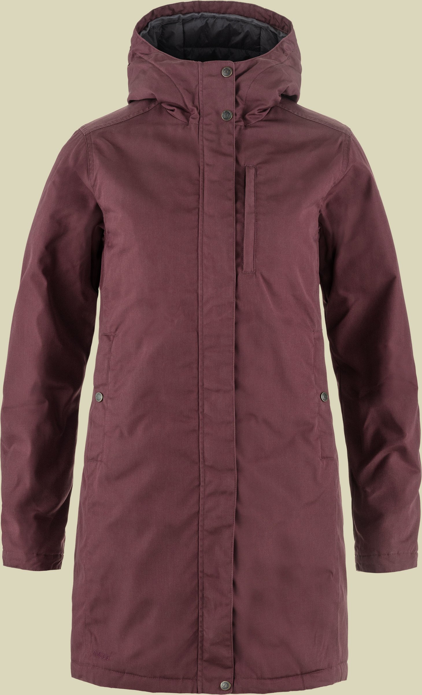 Kiruna Padded Parka Women rot XL - port