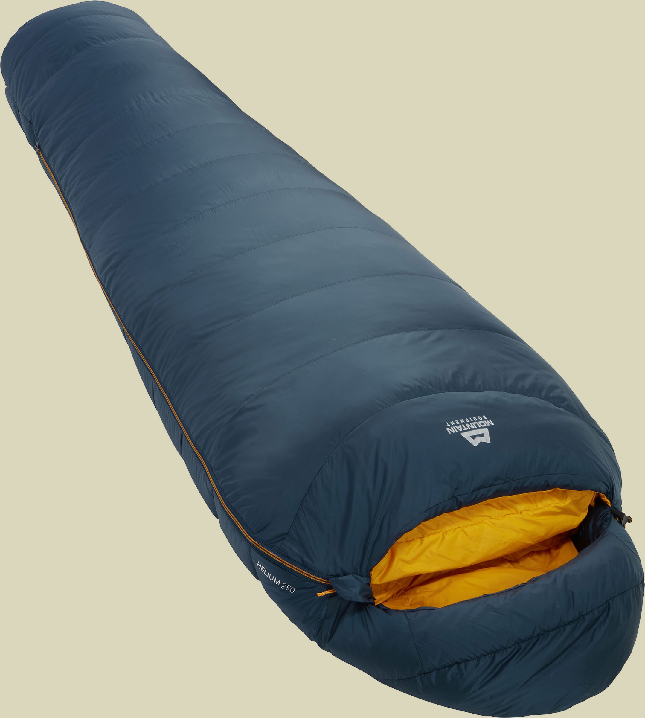 Helium 250 Schlafsack Körpergröße 185 cm majolica blue,Schlafsack Reissverschluss rechts