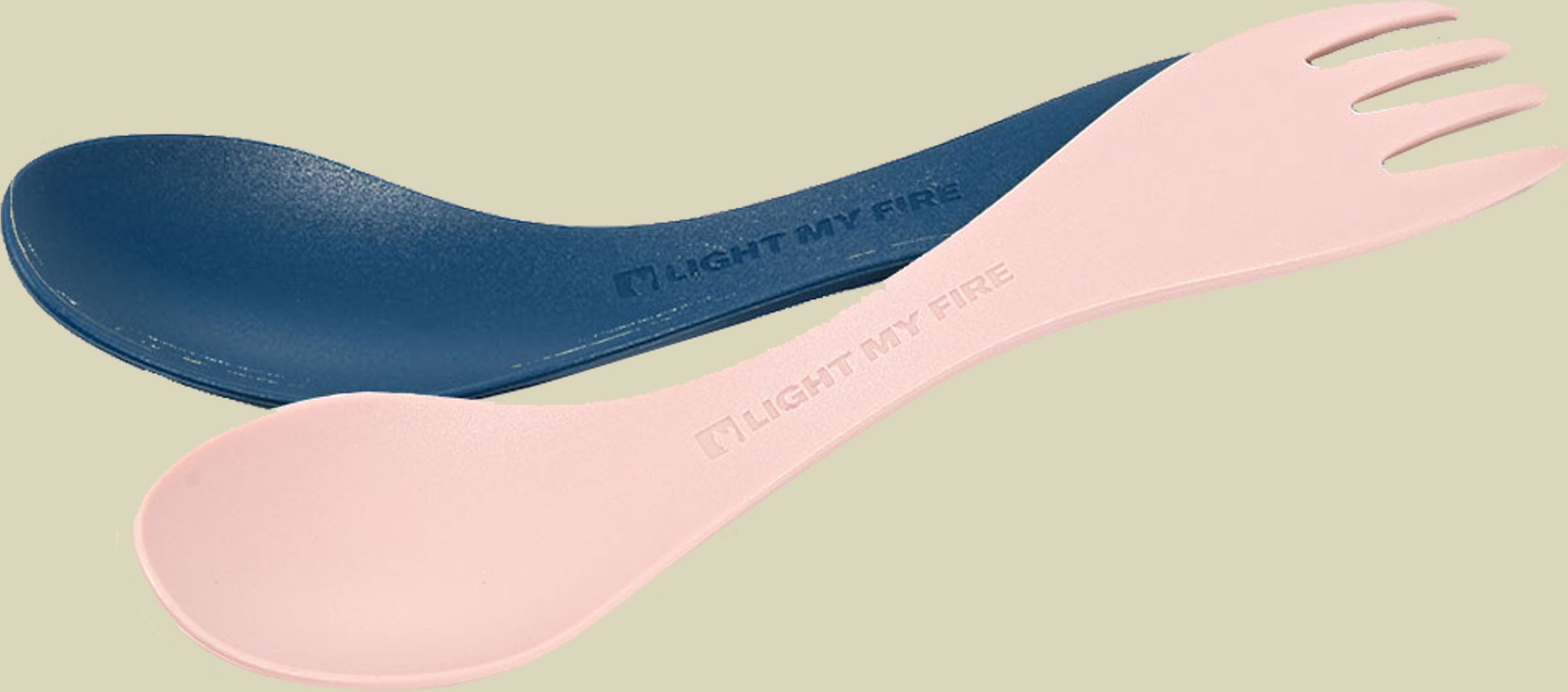 Swedish Spork Little 2-Pack Kids mehrfarbig II - hazyblue/dustypink