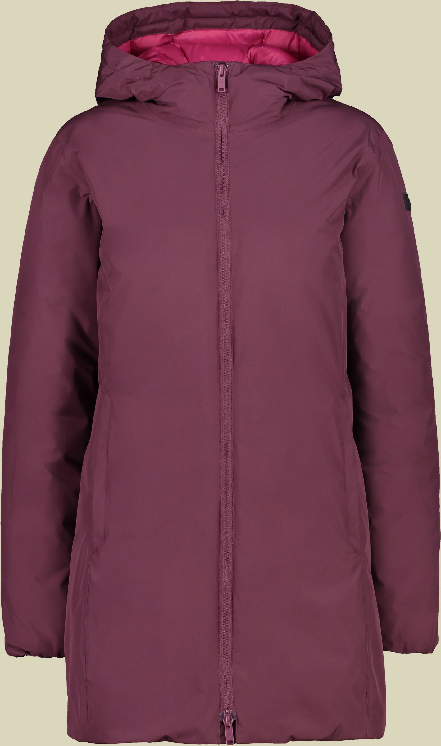 Woman Parka Fix Hood 30K3626 Größe 48 Farbe H910 prugnia