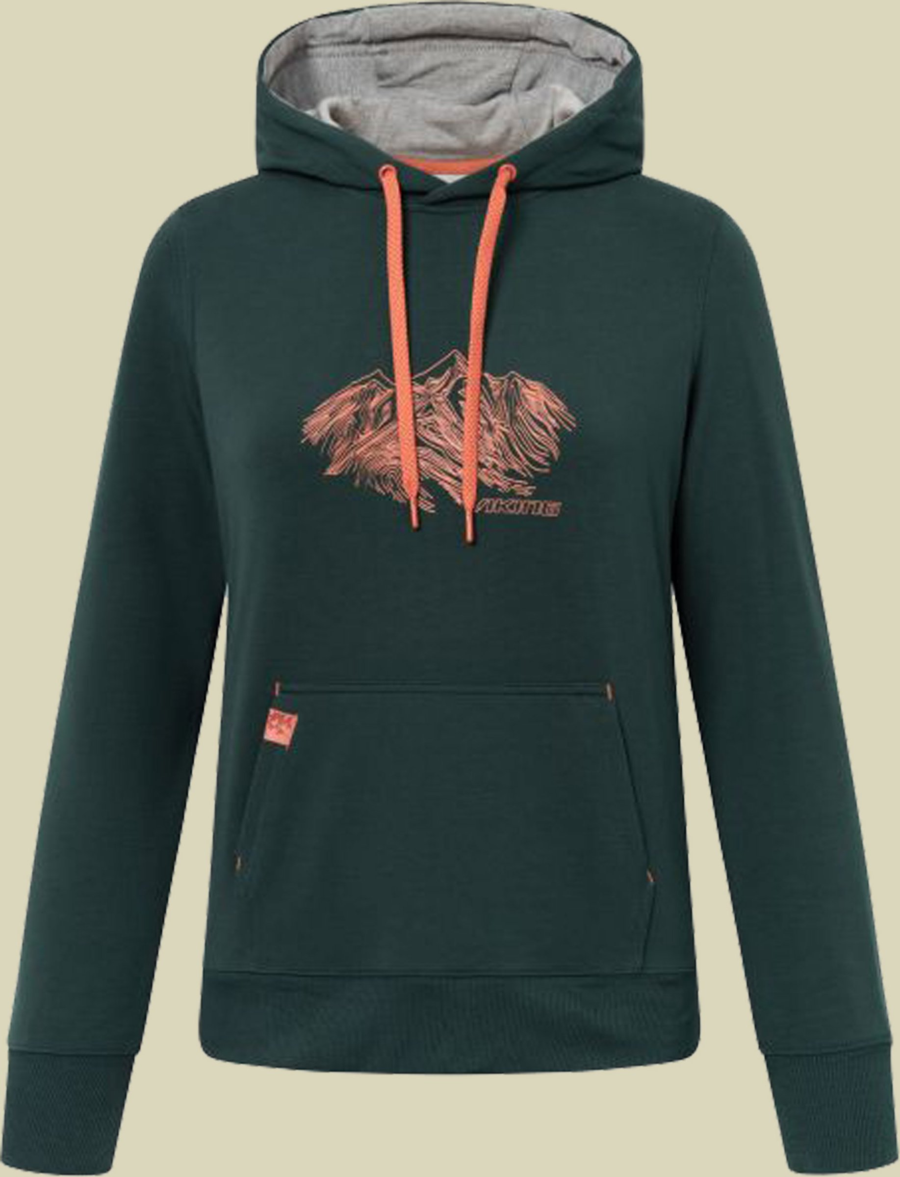 Midlayer Panaka Hoodie Bamboo Lady XS grün - farbe green