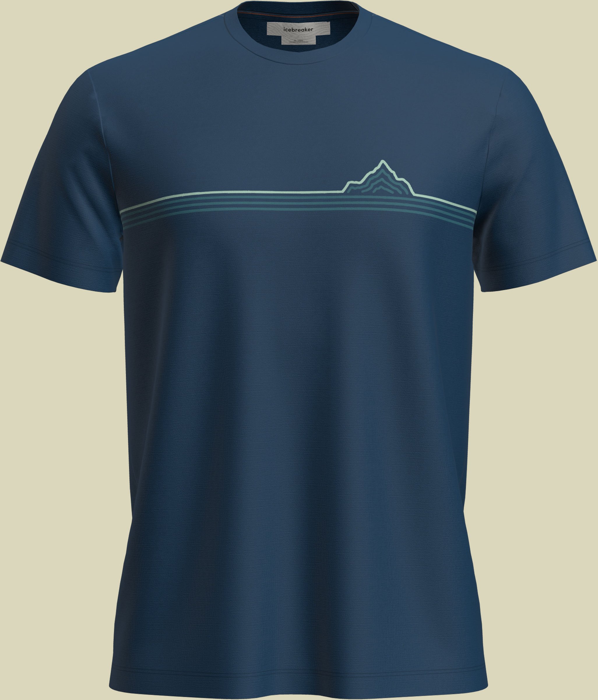 Merino 150 Tech Lite SS Tee Range Stripes Men XXL blau