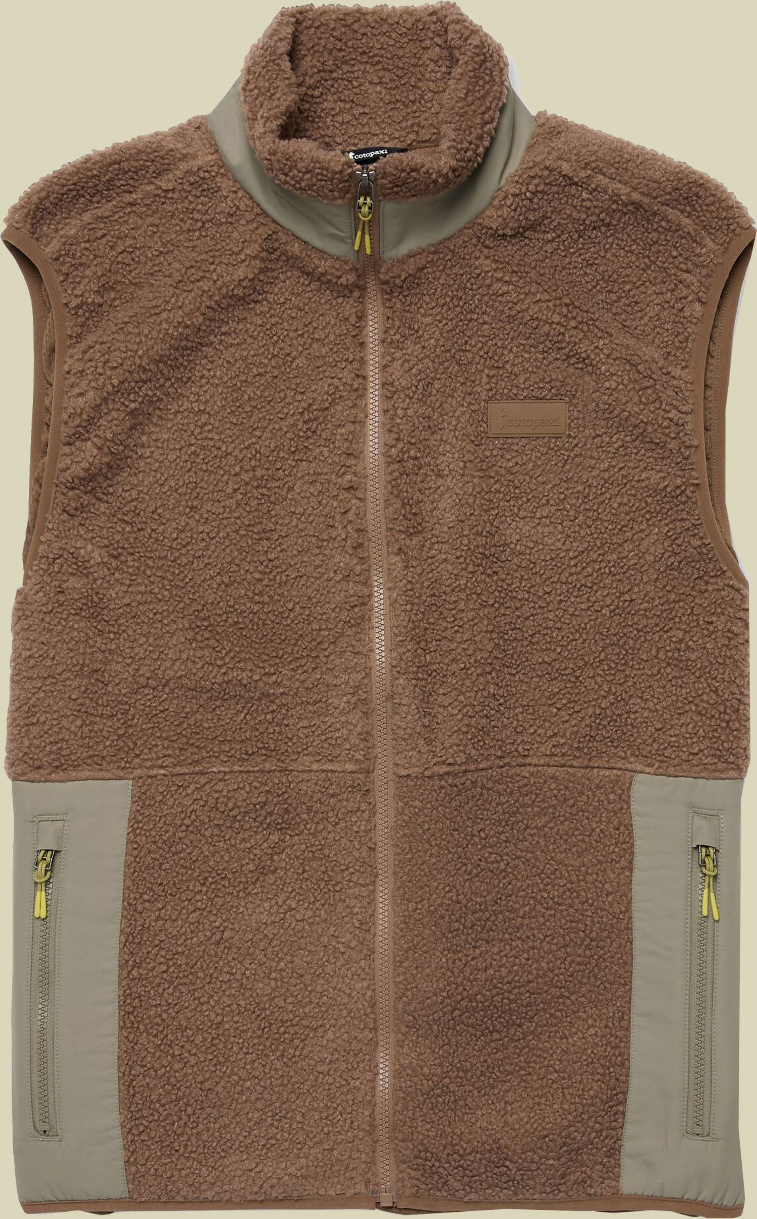 Bacano Fleece Vest Men L braun - dune