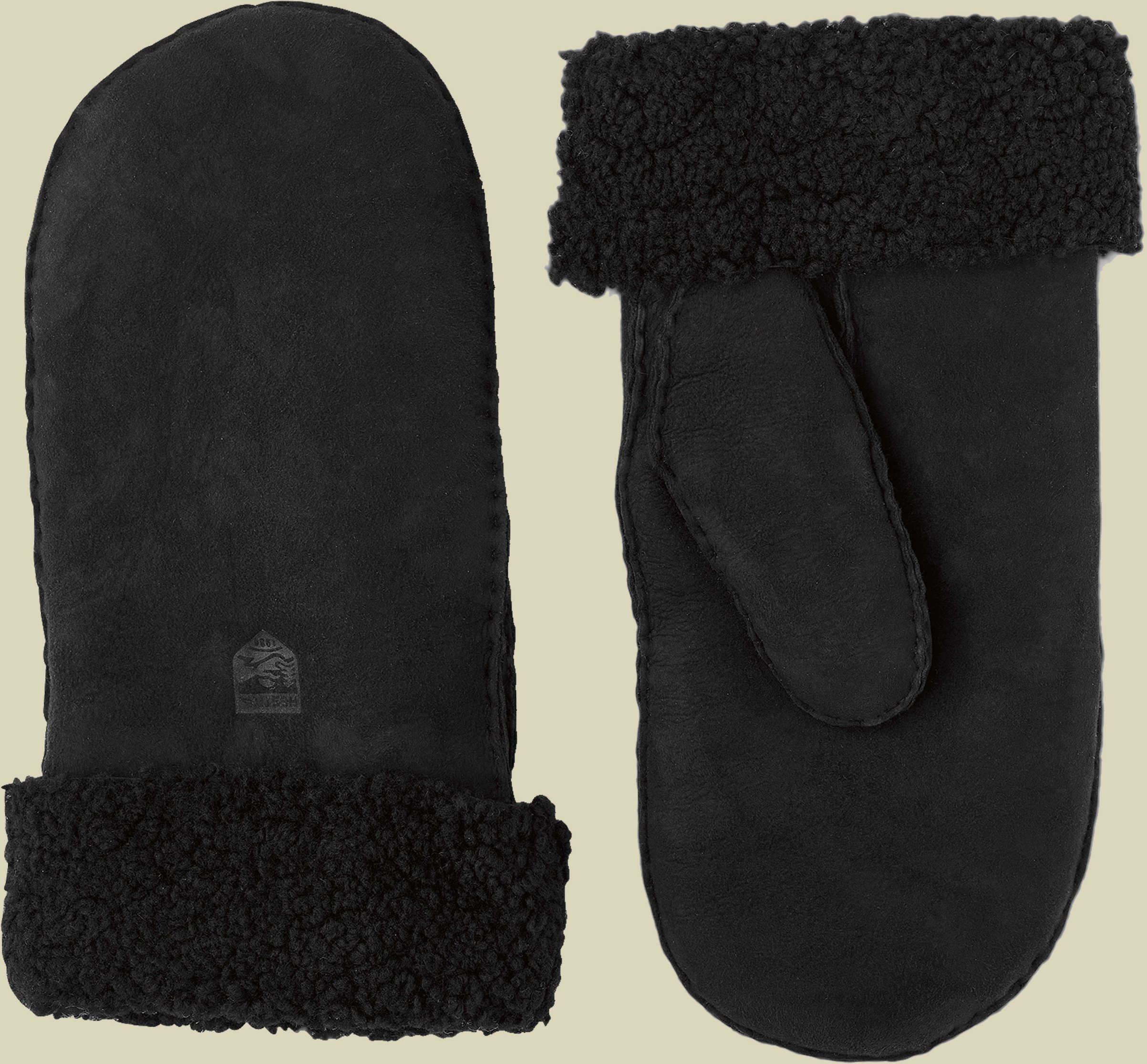 Sheepskin Mitt Women schwarz 9 - black