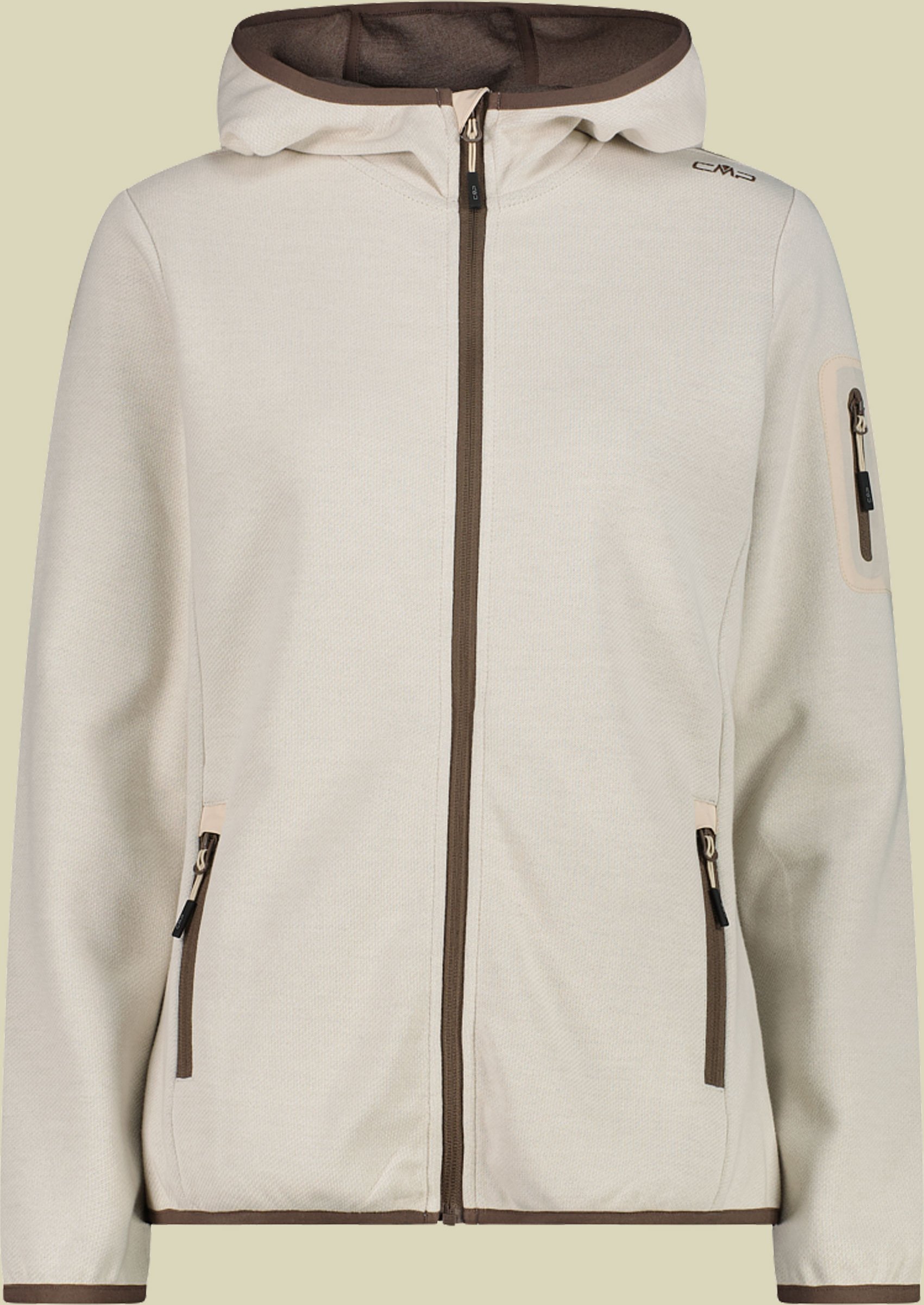 Woman Jacket Fix Hood 34H6376 38 beige - Farbe cream-off white